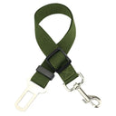 Adjustable Pet Car Seat Belt and Harness for Dog Cat Safety  ourlum.com army green  