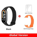 Mi Band 8 Blood Oxygen Tracker: Advanced Health Monitoring & Fitness Trends  ourlum.com Black N Orange Strap CHINA 