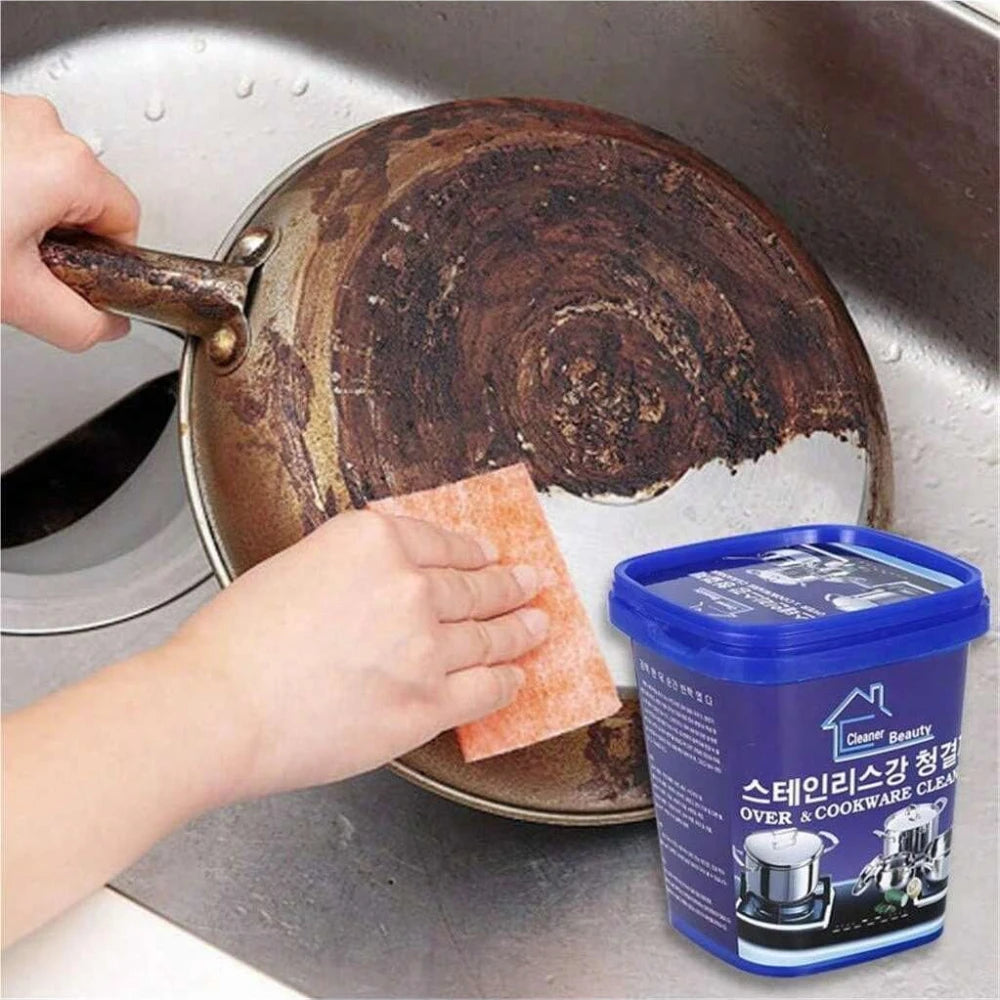 Universal Stainless Steel Cleaner Paste for Pots and Pans - 400g Multi-Purpose Stain Remover