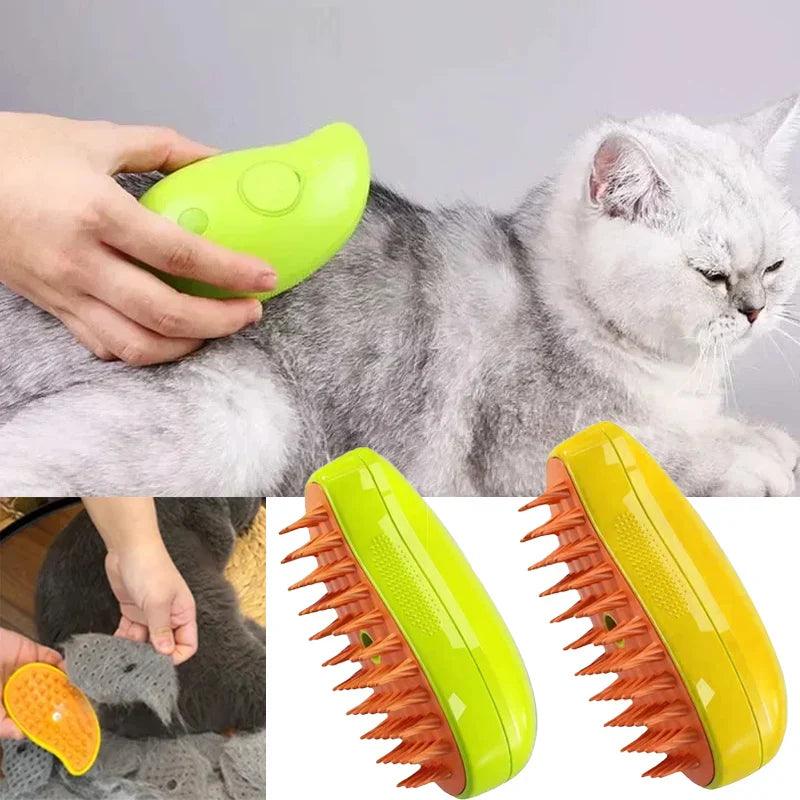 Cat Electric Steam Spray Water Kitten Pet Hair Grooming Comb  ourlum.com   