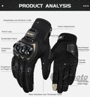 Suomy Motorcycle Gloves Summer Mesh Breathable Moto Gloves