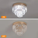 Crystal K9 Led Ceiling Lamp Modern Pendant Light Home Deco