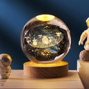 USB LED Night Light Galaxy Crystal Ball Table Lamp 3D Planet Moon Lamp Bedroom Home Decor for Kids Party Children Birthday Gifts  ourlum.com Solar System  