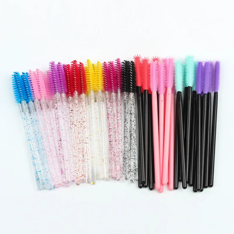 Crystal Eyelash Brush Set: Enhance Beauty Routine with Disposable Wands