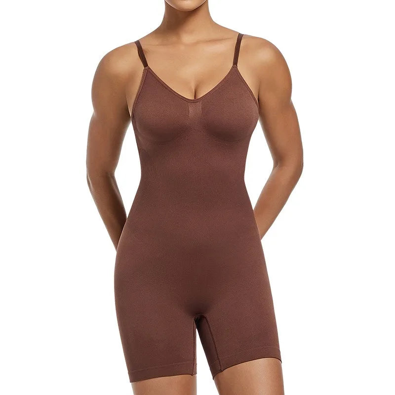 Seamless Backless Push Up Bodysuit - Women’s Sculpting Shapewear for Ultimate Curves