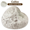 Winter Plush Cat Bed: Cozy Cushion House for Small Dogs