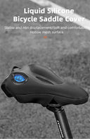 Comfortable Gel Memory Foam Bike Saddle Cover with Safety Taillights