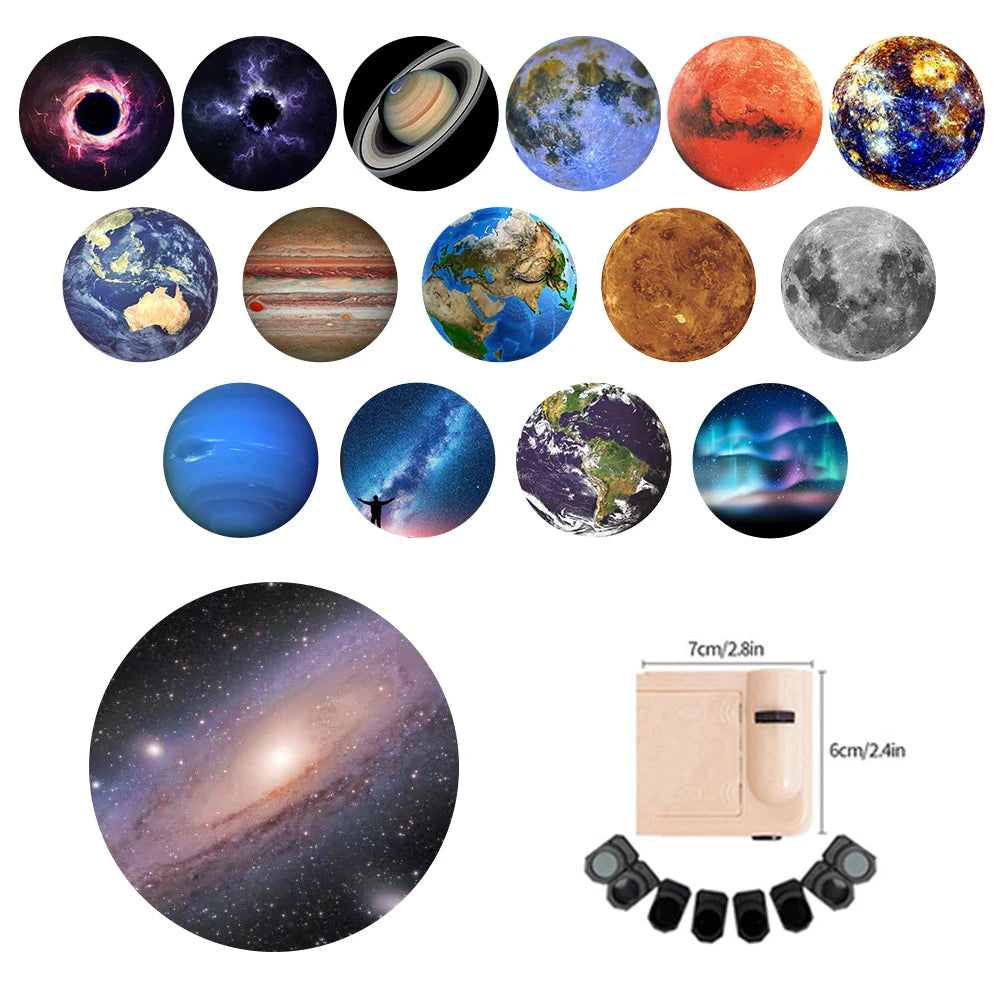 Earth Moon Projection Lamp Star Projector Planet Projector Background Atmosphere Led Night Light for Kids Bedroom Wall Decor