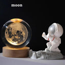 USB LED night light, Galaxy Crystal Ball lamp, 3D planet moon lamp, home decoration  ourlum.com Moon-B  