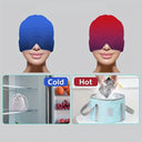 Migraine Relief Hat Gel Hot Cold Therapy Ice Cap Eye Mask