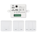 Wireless Smart Wall Panel with Remote Control and Mini Relay for Home LED Light Switch  ourlum.com   