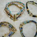 Add Several Miyuki Miyuki Tila Imitating Stone Colorful Bracelet