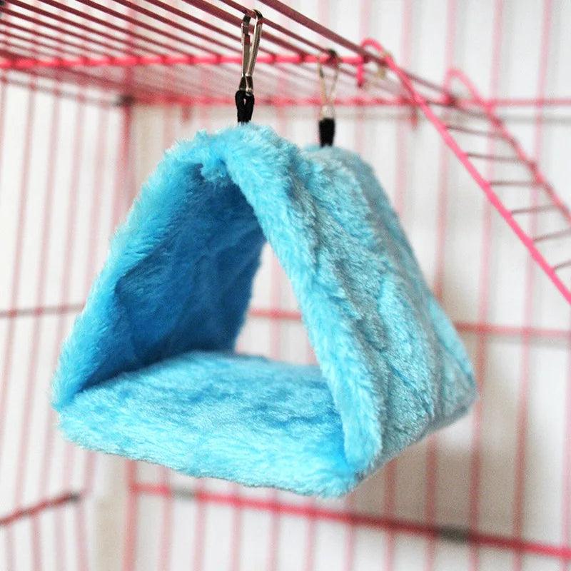 Cozy Bird Nest Hammock: Plush Winter Bed for Parrots & Budgies  ourlum.com   