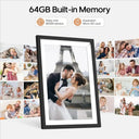 WiFi Frameo Digital Photo Frame 10.1 Inch Smart Frame