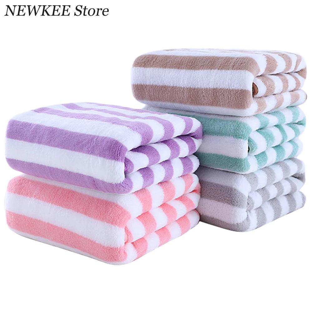 Microfiber Bathroom Towel Set - Soft Absorbent Hand & Face Towels  ourlum.com   