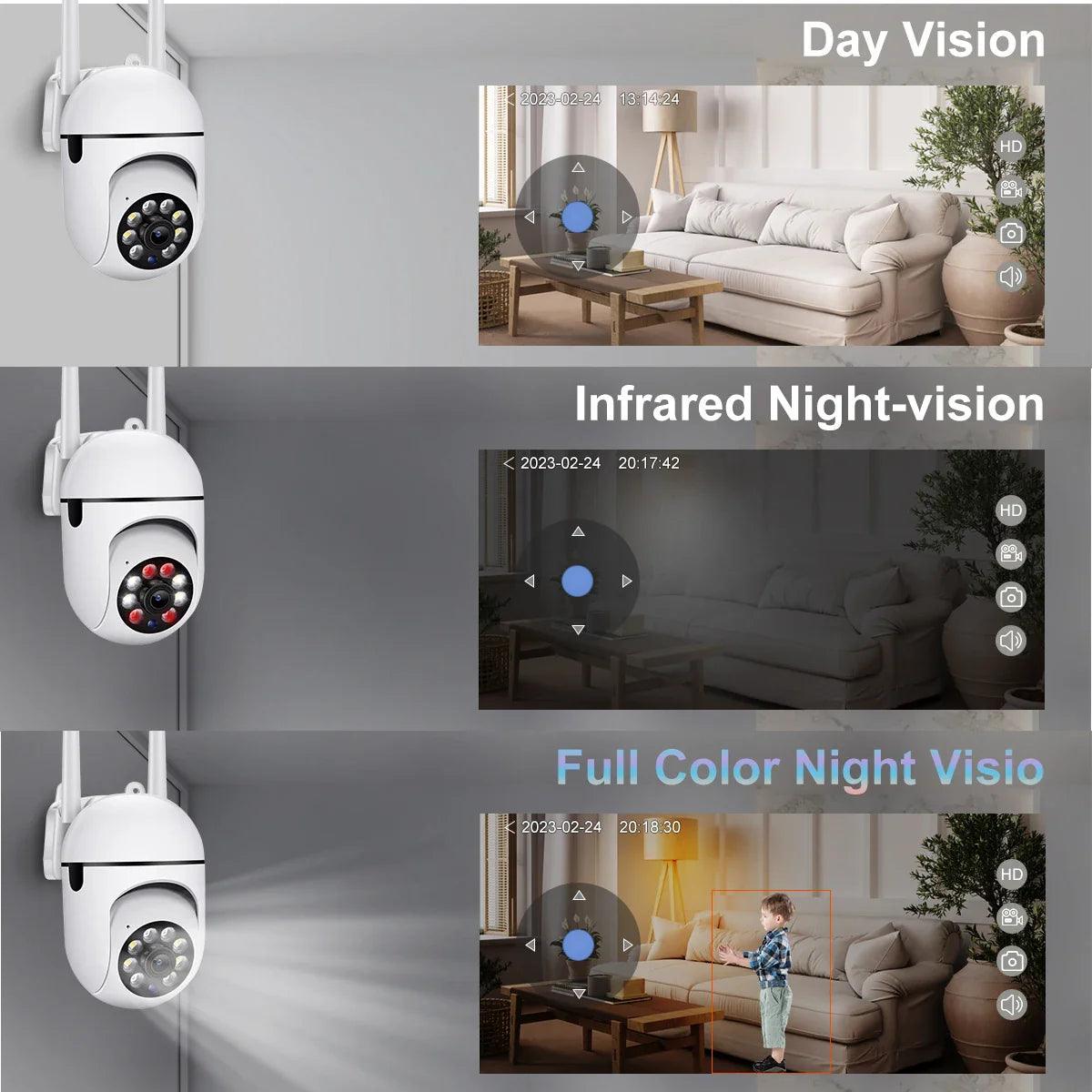 5MP Outdoor Wireless Security Camera: Enhanced Night Vision & AI Tracking  ourlum.com   