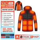 21 Areas Heated Jacket Winter USB Electric Heating Coat