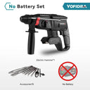 Yofidra 26mm Brushless Electric Hammer Electric Pick Impact Drill Multi-function Cordless Rotary Tool For Makita 18V Battery  ourlum.com No battery option 2 brazil 