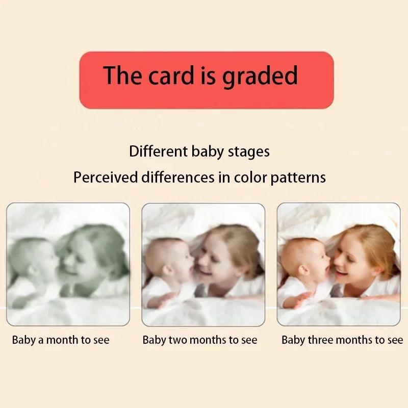 Montessori Visual Stimulation Flash Cards for Baby Brain Development  ourlum.com   