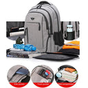 Large Capacity Backpack Men Laptop Backpacks 15.6 Oxford Black Solid High School Bags Teen College Boy Gril Student Backpack  ourlum.com   