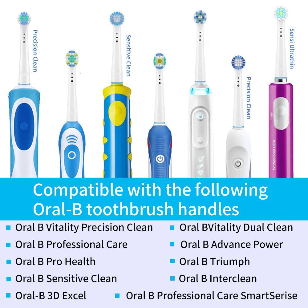 Oral Care Upgrade: 4Pcs 3D Toothbrush Heads for Braun Oral B Brushes  ourlum.com   