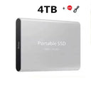  High-speed Portable External Hard Drive: Efficient Data Transfer Work & Study  ourlum.com Silver 4TB  