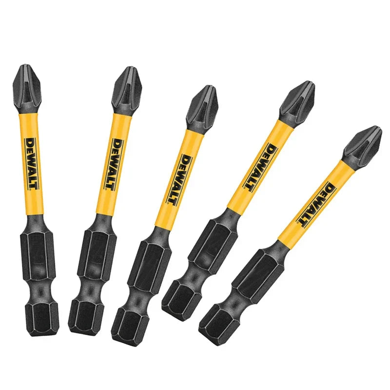 DEWALT Original PH2 57MM Batch Head Electric Wrench Screwdriver Impact Drill Special Use Bits 5PCS