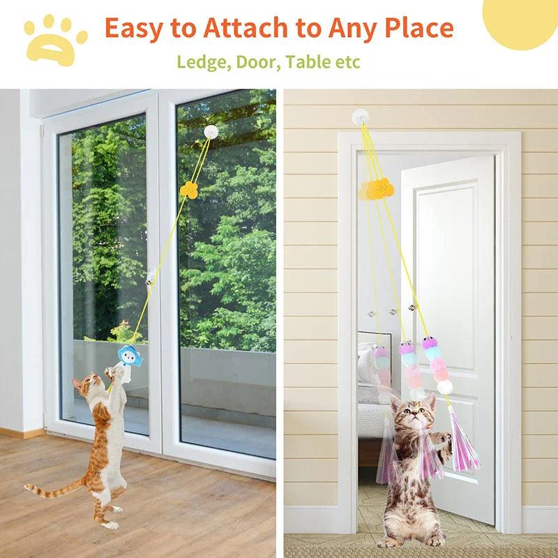 Cat Swing Toy: Interactive Hanging Teaser Rope for Healthy Playtime  ourlum.com   