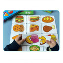 32Pcs Montessori Toddler Card Matching Game: Colorful Cognitive Puzzle Toys  ourlum.com Delicious food CHINA 