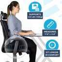 Ergonomic Memory Foam Gel Seat Cushion for Back Pain Relief