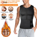 Men's Sauna Slimming Waist Trainer for Fat Burning Fitness