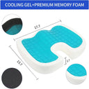 U-Shaped Gel Memory Foam Seat Cushion for Travel Office