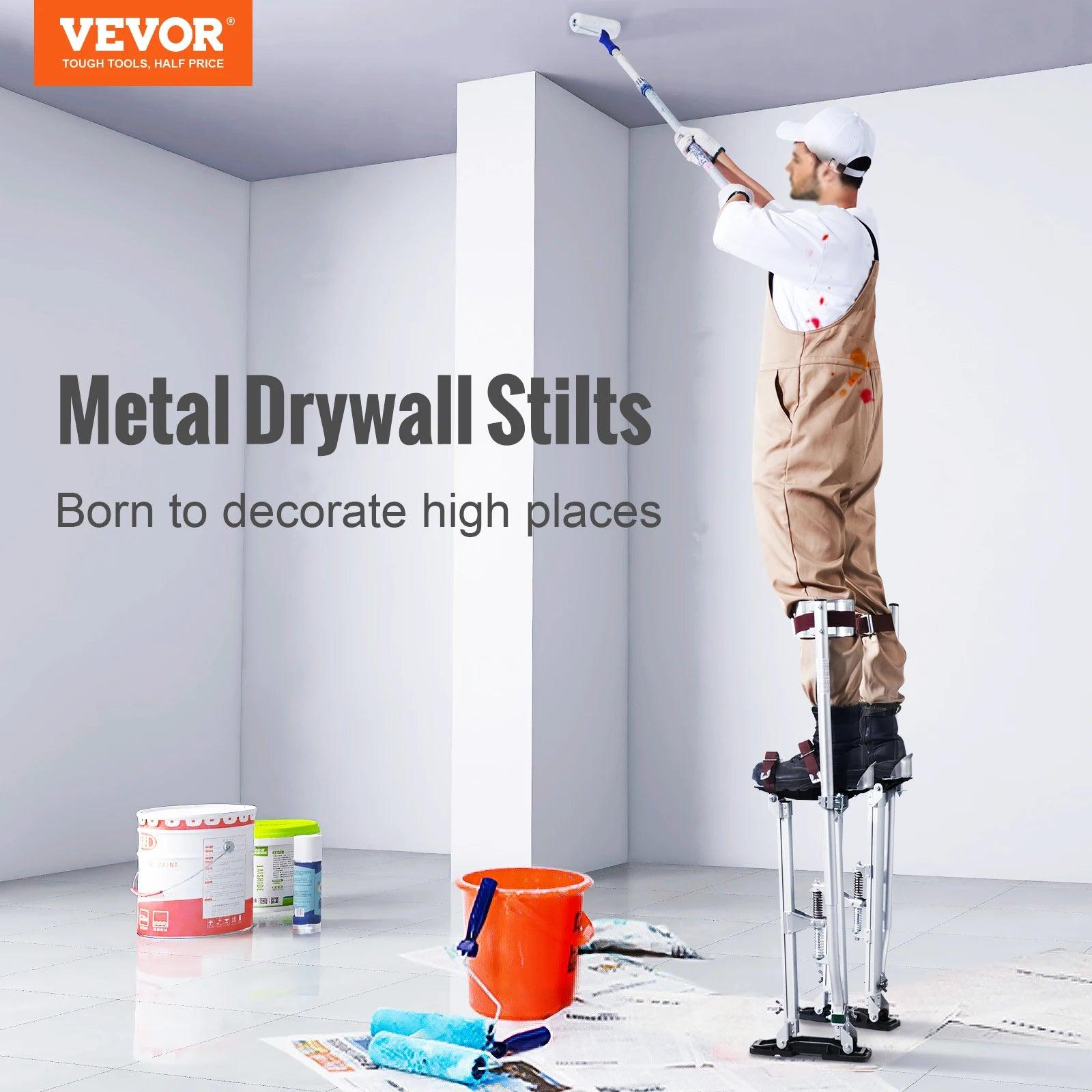 VEVOR Drywall Stilts Professional Aluminum lastering Stilt Ladder Adjustable Plastering Stilts Paint Painter Tool Stage Props