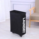 Roller Dirty Clothes Basket Waterproof Laundry Organizer 42L