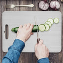 Titanium Cutting Boards for Kitchen Double-Sided Chopping Board 304 Stainless Steel Food Cutting Mat Serving Tray for Cooking