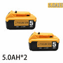 18V High-Capacity Lithium Battery for DeWalt Tools 5Ah