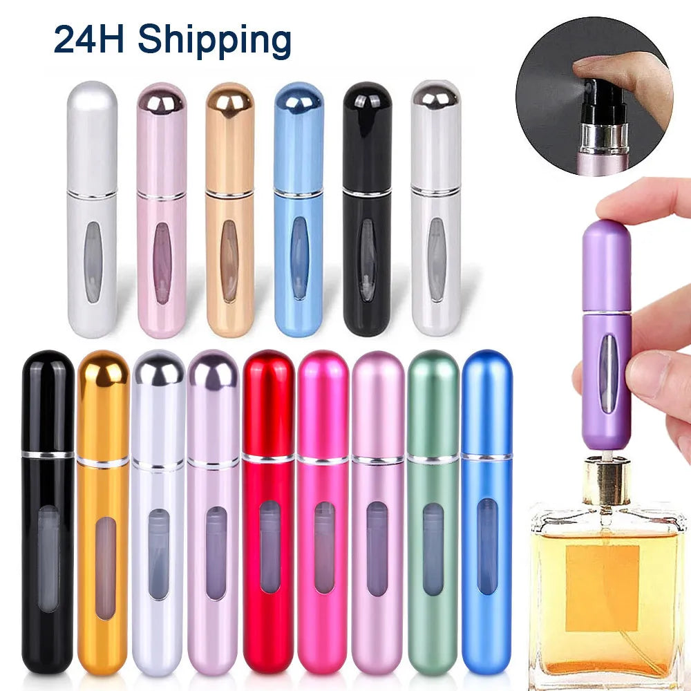 5/8ml Perfume Spray Bottle Mini Portable Refillable Aluminum Atomizer Bottle Container Perfume Refill Travel Cosmetic Tool  ourlum.com   