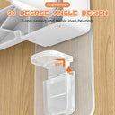 Adhesive Shelf Support Pegs with Partition Brackets for Closet and Cabinets  ourlum.com   