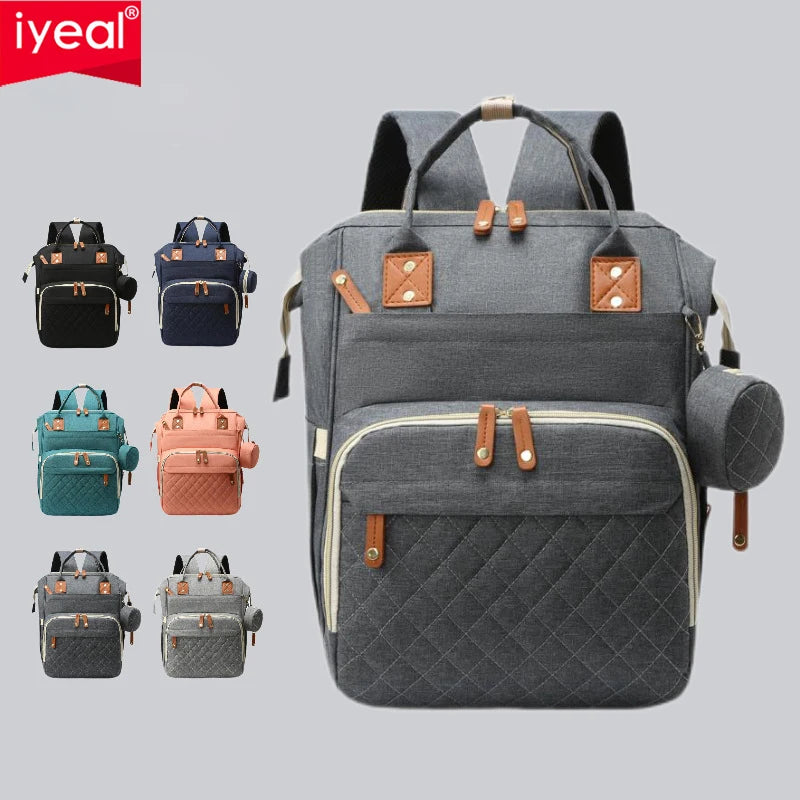 USB Mummy Bag Diaper Bag Backpack Waterproof Mommy Travel Nappy Bag For Baby Care Maternity Stroller Bag Colorful Large Capacity