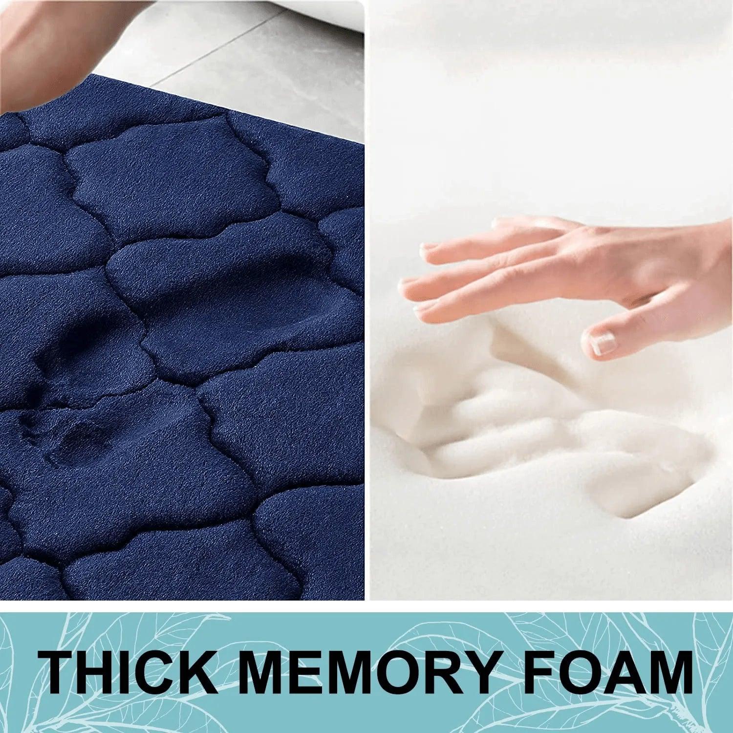 Luxurious Memory Foam Bath Mat with Anti-Slip Backing and Ultra Soft Feel  ourlum.com   