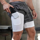 Realxizi Men's 2-In-1 Compression Running Shorts: Upgrade Performance!  ourlum.com   