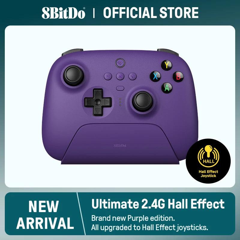 Ultimate 2.4G Wireless Gaming Controller by 8BitDo - Hall Effect Joystick, Pro Back Buttons, Elite Control & Multi-Platform Compatibility  ourlum.com   