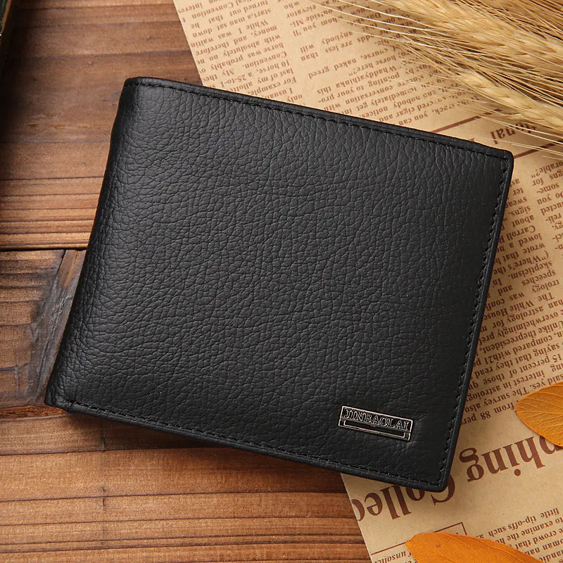 Genuine Leather Men's Wallet: Stylish Coin Card Holder Purse  ourlum.com   