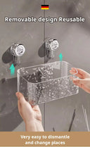 Light Luxury Style Glacier Pattern Suction Cup Shelf Holder