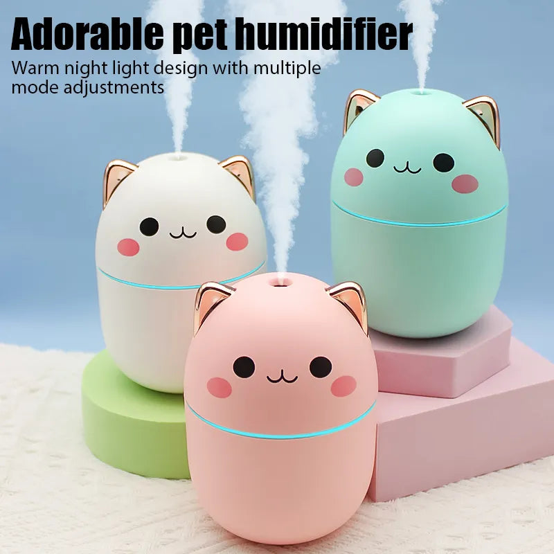 Mini Cute Air Humidifier & Aroma Diffuser: Tranquil Space Enhancer  ourlum.com   