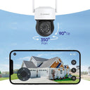 SANNCE 2K 4MP Outdoor Pan Tilt Wireless Dome Camera