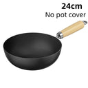 Eco-Friendly Non-Stick Cast Iron Wok Pan for Cookers