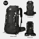 50L Hiking Backpack Waterproof Camping Pack with Shoe Compartment