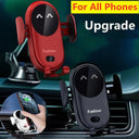 Car Wireless Charger Auto Mount Phone Holder Stand 15W Fast Charging