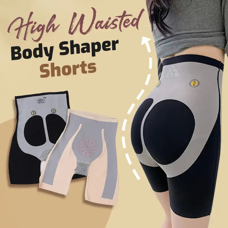 High Waisted Tummy Control Shapewear Shorts for Hip Lift & Seamless Comfort